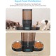 HoneyGuaridan Automatic Cat Feeder 2 Bowls with Motion Sensor, 2.4G WiFi Intelligent Cat Feeder for Remote Feeding, 3.5L Programmable Automatic Feeder for Cats and Dogs HoneyGuaridan Automatic Cat Feeder 2 Bowls with Motion Sensor, 2.4G WiFi Intelligent Cat Feeder for Remote Feeding, 3.5L Programmable Automatic Feeder for Cats and Dogs