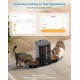 HoneyGuaridan Automatic Cat Feeder 2 Bowls with Motion Sensor, 2.4G WiFi Intelligent Cat Feeder for Remote Feeding, 3.5L Programmable Automatic Feeder for Cats and Dogs HoneyGuaridan Automatic Cat Feeder 2 Bowls with Motion Sensor, 2.4G WiFi Intelligent Cat Feeder for Remote Feeding, 3.5L Programmable Automatic Feeder for Cats and Dogs
