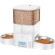 HoneyGuaridan Automatic Cat Feeder 2 Bowls with Motion Sensor, 2.4G WiFi Intelligent Cat Feeder for Remote Feeding, 3.5L Programmable Automatic Feeder for Cats and Dogs HoneyGuaridan Automatic Cat Feeder 2 Bowls with Motion Sensor, 2.4G WiFi Intelligent Cat Feeder for Remote Feeding, 3.5L Programmable Automatic Feeder for Cats and Dogs