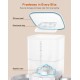 HoneyGuaridan Automatic Cat Feeder 2 Bowls with Motion Sensor, 2.4G WiFi Intelligent Cat Feeder for Remote Feeding, 3.5L Programmable Automatic Feeder for Cats and Dogs HoneyGuaridan Automatic Cat Feeder 2 Bowls with Motion Sensor, 2.4G WiFi Intelligent Cat Feeder for Remote Feeding, 3.5L Programmable Automatic Feeder for Cats and Dogs