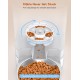 HoneyGuaridan Automatic Cat Feeder 2 Bowls with Motion Sensor, 2.4G WiFi Intelligent Cat Feeder for Remote Feeding, 3.5L Programmable Automatic Feeder for Cats and Dogs HoneyGuaridan Automatic Cat Feeder 2 Bowls with Motion Sensor, 2.4G WiFi Intelligent Cat Feeder for Remote Feeding, 3.5L Programmable Automatic Feeder for Cats and Dogs