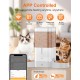 HoneyGuaridan Automatic Cat Feeder 2 Bowls with Motion Sensor, 2.4G WiFi Intelligent Cat Feeder for Remote Feeding, 3.5L Programmable Automatic Feeder for Cats and Dogs HoneyGuaridan Automatic Cat Feeder 2 Bowls with Motion Sensor, 2.4G WiFi Intelligent Cat Feeder for Remote Feeding, 3.5L Programmable Automatic Feeder for Cats and Dogs
