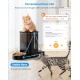 HoneyGuaridan Automatic Cat Feeder 2 Bowls with Motion Sensor, 2.4G WiFi Intelligent Cat Feeder for Remote Feeding, 3.5L Programmable Automatic Feeder for Cats and Dogs HoneyGuaridan Automatic Cat Feeder 2 Bowls with Motion Sensor, 2.4G WiFi Intelligent Cat Feeder for Remote Feeding, 3.5L Programmable Automatic Feeder for Cats and Dogs