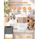 HoneyGuaridan Automatic Cat Feeder 2 Bowls with Motion Sensor, 2.4G WiFi Intelligent Cat Feeder for Remote Feeding, 3.5L Programmable Automatic Feeder for Cats and Dogs HoneyGuaridan Automatic Cat Feeder 2 Bowls with Motion Sensor, 2.4G WiFi Intelligent Cat Feeder for Remote Feeding, 3.5L Programmable Automatic Feeder for Cats and Dogs