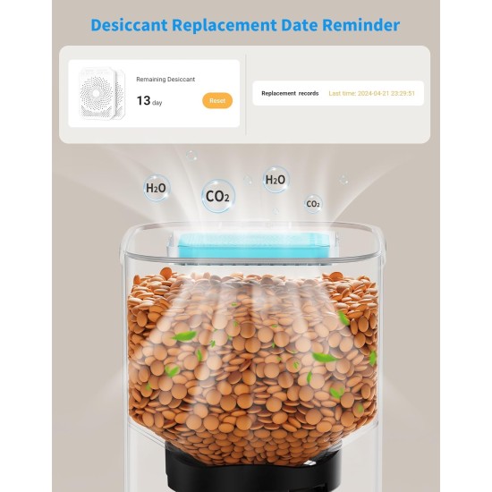 HoneyGuaridan Automatic Cat Feeder 2 Bowls with Motion Sensor, 2.4G WiFi Intelligent Cat Feeder for Remote Feeding, 3.5L Programmable Automatic Feeder for Cats and Dogs HoneyGuaridan Automatic Cat Feeder 2 Bowls with Motion Sensor, 2.4G WiFi Intelligent Cat Feeder for Remote Feeding, 3.5L Programmable Automatic Feeder for Cats and Dogs