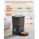 HoneyGuaridan Automatic Cat Feeder with Stainless Steel Bowl and Slow Feeding Bowl, 3.5 L Automatic Feeder for Cats and Dogs, 10s Voice Recording, 1-6 Meals per Day (Double Power Supply) HoneyGuaridan Automatic Cat Feeder with Stainless Steel Bowl and Slow Feeding Bowl, 3.5 L Automatic Feeder for Cats and Dogs, 10s Voice Recording, 1-6 Meals per Day (Double Power Supply)