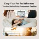 IMIPAW Automatic Cat Feeder WiFi 2.4G: App Control Dry Food Dispenser for 2 Small Dogs and Cats 4L, Programmable Timer, 1-10 Meals a Day, Desiccant Bag IMIPAW Automatic Cat Feeder WiFi 2.4G: App Control Dry Food Dispenser for 2 Small Dogs and Cats 4L, Programmable Timer, 1-10 Meals a Day, Desiccant Bag