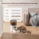 IMIPAW Automatic Cat Feeder with Programmable Timer, Easy to Use, 1-6 Meals a Day, Feeder for Cats and Dogs, 3 L