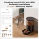 IMIPAW Automatic Cat Feeder with Programmable Timer, Easy to Use, 1-6 Meals a Day, Feeder for Cats and Dogs, 3 L