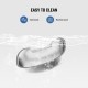 IMIPAW Stainless Steel Cat Bowl for Automatic Feeder for Cats or Small Dogs, Cat Moustache Fatigue Relief Friendly Shape and Easy to Clean IMIPAW Stainless Steel Cat Bowl for Automatic Feeder for Cats or Small Dogs, Cat Moustache Fatigue Relief Friendly Shape and Easy to Clean