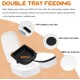 Idota Automatic Cat Feeder for 2 Meals with 48 Hour Timer 700 ml Automatic Feeder for Cats and Small Dogs for Wet Food and Dry Food - Black Idota Automatic Cat Feeder for 2 Meals with 48 Hour Timer 700 ml Automatic Feeder for Cats and Small Dogs for Wet Food and Dry Food - Black