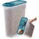 Iris Ohyama Cat Food Storage with Wheels, 30 + 10 L, Black, Airtight Food Box, Dry Food, Food Container, for Dogs, Cats, Pet Food Container, Shovel, BPA-Free, Food Bin Iris Ohyama Cat Food Storage with Wheels, 30 + 10 L, Black, Airtight Food Box, Dry Food, Food Container, for Dogs, Cats, Pet Food Container, Shovel, BPA-Free, Food Bin