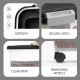 Iris Ohyama Cat Food Storage with Wheels, 30 + 10 L, Black, Airtight Food Box, Dry Food, Food Container, for Dogs, Cats, Pet Food Container, Shovel, BPA-Free, Food Bin Iris Ohyama Cat Food Storage with Wheels, 30 + 10 L, Black, Airtight Food Box, Dry Food, Food Container, for Dogs, Cats, Pet Food Container, Shovel, BPA-Free, Food Bin