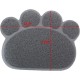 JOYJULY PVC Pet Dog Cat Puppy Kitten Dish Bowl Food Water Placemat Mat Paw Shape (Grey) JOYJULY PVC Pet Dog Cat Puppy Kitten Dish Bowl Food Water Placemat Mat Paw Shape (Grey)