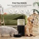 JUNSPOW 4L Cat Drinker with Stainless Steel Bowl, Automatic Feeding Gravity Pet Water Dispenser for Dogs, Large Drinking Bottles Bowls for Cats/Dogs - White JUNSPOW 4L Cat Drinker with Stainless Steel Bowl, Automatic Feeding Gravity Pet Water Dispenser for Dogs, Large Drinking Bottles Bowls for Cats/Dogs - White