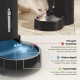 JUNSPOW 4L Cat Drinker with Stainless Steel Bowl, Automatic Feeding Gravity Pet Water Dispenser for Dogs, Large Drinking Bottles Bowls for Cats/Dogs - White JUNSPOW 4L Cat Drinker with Stainless Steel Bowl, Automatic Feeding Gravity Pet Water Dispenser for Dogs, Large Drinking Bottles Bowls for Cats/Dogs - White