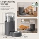 JUNSPOW 4L Cat Drinker with Stainless Steel Bowl, Automatic Feeding Gravity Pet Water Dispenser for Dogs, Large Drinking Bottles Bowls for Cats/Dogs - White JUNSPOW 4L Cat Drinker with Stainless Steel Bowl, Automatic Feeding Gravity Pet Water Dispenser for Dogs, Large Drinking Bottles Bowls for Cats/Dogs - White