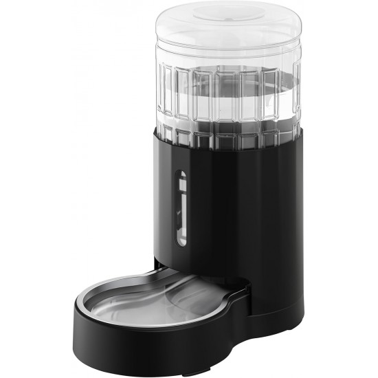 JUNSPOW 4L Cat Drinker with Stainless Steel Bowl, Automatic Feeding Gravity Pet Water Dispenser for Dogs, Large Drinking Bottles Bowls for Cats/Dogs - White JUNSPOW 4L Cat Drinker with Stainless Steel Bowl, Automatic Feeding Gravity Pet Water Dispenser for Dogs, Large Drinking Bottles Bowls for Cats/Dogs - White