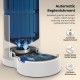 JUNSPOW 4L Cat Drinker with Stainless Steel Bowl, Automatic Feeding Gravity Pet Water Dispenser for Dogs, Large Drinking Bottles Bowls for Cats/Dogs - White JUNSPOW 4L Cat Drinker with Stainless Steel Bowl, Automatic Feeding Gravity Pet Water Dispenser for Dogs, Large Drinking Bottles Bowls for Cats/Dogs - White