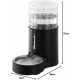 JUNSPOW 4L Cat Drinker with Stainless Steel Bowl, Automatic Feeding Gravity Pet Water Dispenser for Dogs, Large Drinking Bottles Bowls for Cats/Dogs - White JUNSPOW 4L Cat Drinker with Stainless Steel Bowl, Automatic Feeding Gravity Pet Water Dispenser for Dogs, Large Drinking Bottles Bowls for Cats/Dogs - White