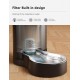 JUNSPOW 4L Cat Drinker with Stainless Steel Bowl, Automatic Feeding Gravity Pet Water Dispenser for Dogs, Large Drinking Bottles Bowls for Cats/Dogs - White JUNSPOW 4L Cat Drinker with Stainless Steel Bowl, Automatic Feeding Gravity Pet Water Dispenser for Dogs, Large Drinking Bottles Bowls for Cats/Dogs - White
