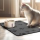 JanYoo Bowl Mat, Cat Feeding Bowl Mat, 50 x 35 cm, Waterproof Pet Feeding Mats, Non-Slip Mat, Cat Bowl, Feeding Mat, Cat Food, Feeding Bowl Mat (Grey) JanYoo Bowl Mat, Cat Feeding Bowl Mat, 50 x 35 cm, Waterproof Pet Feeding Mats, Non-Slip Mat, Cat Bowl, Feeding Mat, Cat Food, Feeding Bowl Mat (Grey)