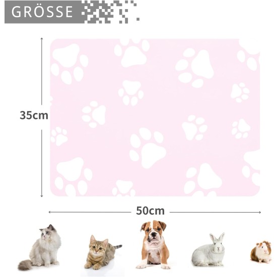 JanYoo Bowl Mat, Cat Feeding Bowl Mat, 50 x 35 cm, Waterproof Pet Feeding Mats, Non-Slip Mat, Cat Bowl, Feeding Mat, Cat Food, Feeding Bowl Mat (Grey) JanYoo Bowl Mat, Cat Feeding Bowl Mat, 50 x 35 cm, Waterproof Pet Feeding Mats, Non-Slip Mat, Cat Bowl, Feeding Mat, Cat Food, Feeding Bowl Mat (Grey)