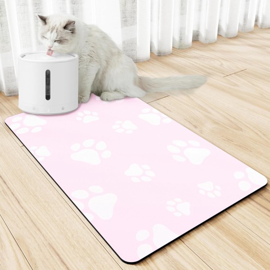 JanYoo Bowl Mat, Cat Feeding Bowl Mat, 50 x 35 cm, Waterproof Pet Feeding Mats, Non-Slip Mat, Cat Bowl, Feeding Mat, Cat Food, Feeding Bowl Mat (Grey) JanYoo Bowl Mat, Cat Feeding Bowl Mat, 50 x 35 cm, Waterproof Pet Feeding Mats, Non-Slip Mat, Cat Bowl, Feeding Mat, Cat Food, Feeding Bowl Mat (Grey)