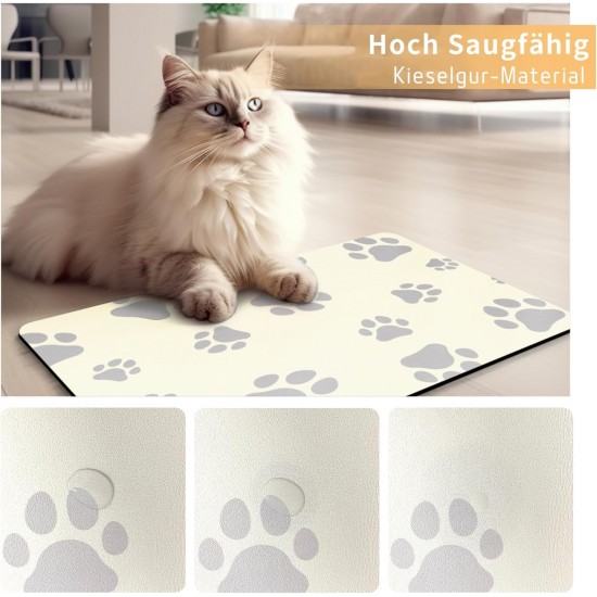 JanYoo Bowl Mat, Cat Feeding Bowl Mat, 50 x 35 cm, Waterproof Pet Feeding Mats, Non-Slip Mat, Cat Bowl, Feeding Mat, Cat Food, Feeding Bowl Mat (Green) JanYoo Bowl Mat, Cat Feeding Bowl Mat, 50 x 35 cm, Waterproof Pet Feeding Mats, Non-Slip Mat, Cat Bowl, Feeding Mat, Cat Food, Feeding Bowl Mat (Green)