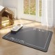 JanYoo Cat Litter Mat, 50 x 35 cm, PVC Waterproof Cat Mat, Cat Litter Tray with Non-Slip, Cat Head, Dark Grey (Food) JanYoo Cat Litter Mat, 50 x 35 cm, PVC Waterproof Cat Mat, Cat Litter Tray with Non-Slip, Cat Head, Dark Grey (Food)