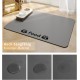 JanYoo Cat Litter Mat, 50 x 35 cm, PVC Waterproof Cat Mat, Cat Litter Tray with Non-Slip, Cat Head, Dark Grey (Food) JanYoo Cat Litter Mat, 50 x 35 cm, PVC Waterproof Cat Mat, Cat Litter Tray with Non-Slip, Cat Head, Dark Grey (Food)