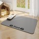 JanYoo Cat Litter Mat, 50 x 35 cm, PVC Waterproof Cat Mat, Cat Litter Tray with Non-Slip, Cat Head, Dark Grey (Food) JanYoo Cat Litter Mat, 50 x 35 cm, PVC Waterproof Cat Mat, Cat Litter Tray with Non-Slip, Cat Head, Dark Grey (Food)