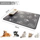 JanYoo Cat Litter Mat, 50 x 35 cm, PVC Waterproof Cat Mat, Cat Litter Tray with Non-Slip, Cat Head, Dark Grey (Food) JanYoo Cat Litter Mat, 50 x 35 cm, PVC Waterproof Cat Mat, Cat Litter Tray with Non-Slip, Cat Head, Dark Grey (Food)