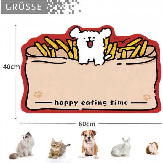 JanYoo Feeding Mat for Dogs and Cats 60 x 40 cm Large Feeding Bowl Mat Non-Slip Absorbent Cat Bowl Feeding Mat for Dogs and Cats JanYoo Feeding Mat for Dogs and Cats 60 x 40 cm Large Feeding Bowl Mat Non-Slip Absorbent Cat Bowl Feeding Mat for Dogs and Cats
