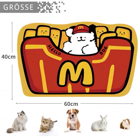 JanYoo Feeding Mat for Dogs and Cats 60 x 40 cm Large Feeding Bowl Mat Non-Slip Absorbent Cat Bowl Feeding Mat for Dogs and Cats JanYoo Feeding Mat for Dogs and Cats 60 x 40 cm Large Feeding Bowl Mat Non-Slip Absorbent Cat Bowl Feeding Mat for Dogs and Cats