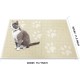 KINGCOO Cat Litter Mat, Waterproof Cat Litter Box, Throw Mat, Catcher, Trapper Table, Food Mat for Dogs, Cats, PVC, 30 x 40 cm (Beige) KINGCOO Cat Litter Mat, Waterproof Cat Litter Box, Throw Mat, Catcher, Trapper Table, Food Mat for Dogs, Cats, PVC, 30 x 40 cm (Beige)