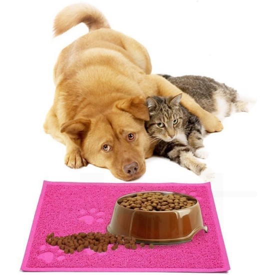 KINGCOO Cat Litter Mat, Waterproof Cat Litter Box, Throw Mat, Catcher, Trapper Table, Food Mat for Dogs, Cats, PVC, 30 x 40 cm (Beige) KINGCOO Cat Litter Mat, Waterproof Cat Litter Box, Throw Mat, Catcher, Trapper Table, Food Mat for Dogs, Cats, PVC, 30 x 40 cm (Beige)