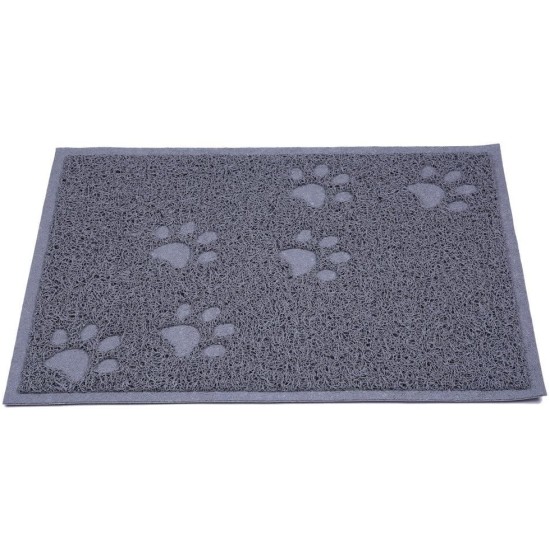 KINGCOO Cat Litter Mat, Waterproof Cat Litter Box, Throw Mat, Catcher, Trapper Table, Food Mat for Dogs, Cats, PVC, 30 x 40 cm (Beige) KINGCOO Cat Litter Mat, Waterproof Cat Litter Box, Throw Mat, Catcher, Trapper Table, Food Mat for Dogs, Cats, PVC, 30 x 40 cm (Beige)
