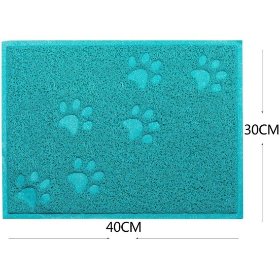 KINGCOO Cat Litter Mat, Waterproof Cat Litter Box, Throw Mat, Catcher, Trapper Table, Food Mat for Dogs, Cats, PVC, 30 x 40 cm (Beige) KINGCOO Cat Litter Mat, Waterproof Cat Litter Box, Throw Mat, Catcher, Trapper Table, Food Mat for Dogs, Cats, PVC, 30 x 40 cm (Beige)