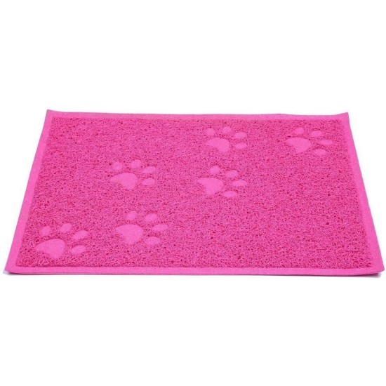 KINGCOO Cat Litter Mat, Waterproof Cat Litter Box, Throw Mat, Catcher, Trapper Table, Food Mat for Dogs, Cats, PVC, 30 x 40 cm (Beige) KINGCOO Cat Litter Mat, Waterproof Cat Litter Box, Throw Mat, Catcher, Trapper Table, Food Mat for Dogs, Cats, PVC, 30 x 40 cm (Beige)
