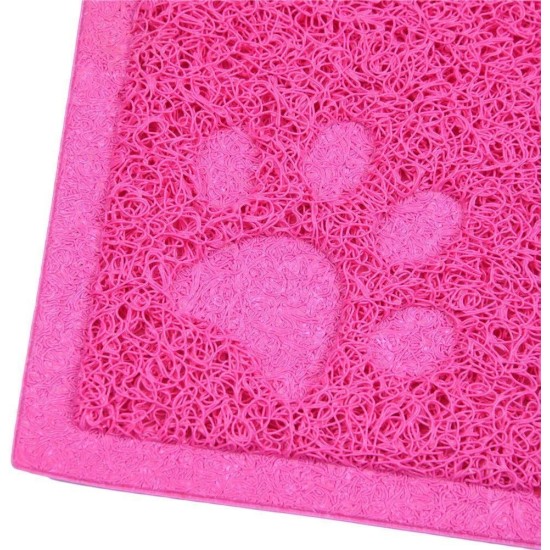 KINGCOO Cat Litter Mat, Waterproof Cat Litter Box, Throw Mat, Catcher, Trapper Table, Food Mat for Dogs, Cats, PVC, 30 x 40 cm (Beige) KINGCOO Cat Litter Mat, Waterproof Cat Litter Box, Throw Mat, Catcher, Trapper Table, Food Mat for Dogs, Cats, PVC, 30 x 40 cm (Beige)