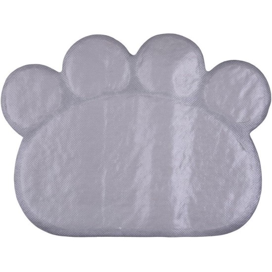 KINGCOO Dog Mat Pad, Cat Litter Tray Mattress, Pet Place Mat, Table Mat for Dogs and Cats, 30 x 40 cm, Small Elastic PVC Paw Design (Grey) KINGCOO Dog Mat Pad, Cat Litter Tray Mattress, Pet Place Mat, Table Mat for Dogs and Cats, 30 x 40 cm, Small Elastic PVC Paw Design (Grey)