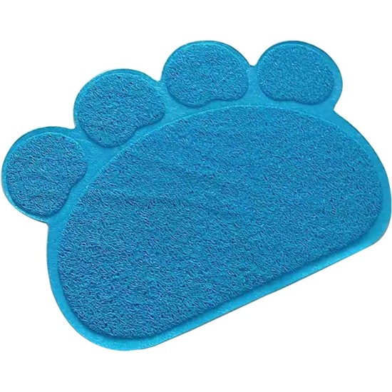 KINGCOO Dog Mat Pad, Cat Litter Tray Mattress, Pet Place Mat, Table Mat for Dogs and Cats, 30 x 40 cm, Small Elastic PVC Paw Design (Grey) KINGCOO Dog Mat Pad, Cat Litter Tray Mattress, Pet Place Mat, Table Mat for Dogs and Cats, 30 x 40 cm, Small Elastic PVC Paw Design (Grey)