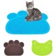 KINGCOO Dog Mat Pad, Cat Litter Tray Mattress, Pet Place Mat, Table Mat for Dogs and Cats, 30 x 40 cm, Small Elastic PVC Paw Design (Grey) KINGCOO Dog Mat Pad, Cat Litter Tray Mattress, Pet Place Mat, Table Mat for Dogs and Cats, 30 x 40 cm, Small Elastic PVC Paw Design (Grey)