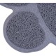 KINGCOO Dog Mat Pad, Cat Litter Tray Mattress, Pet Place Mat, Table Mat for Dogs and Cats, 30 x 40 cm, Small Elastic PVC Paw Design (Grey) KINGCOO Dog Mat Pad, Cat Litter Tray Mattress, Pet Place Mat, Table Mat for Dogs and Cats, 30 x 40 cm, Small Elastic PVC Paw Design (Grey)