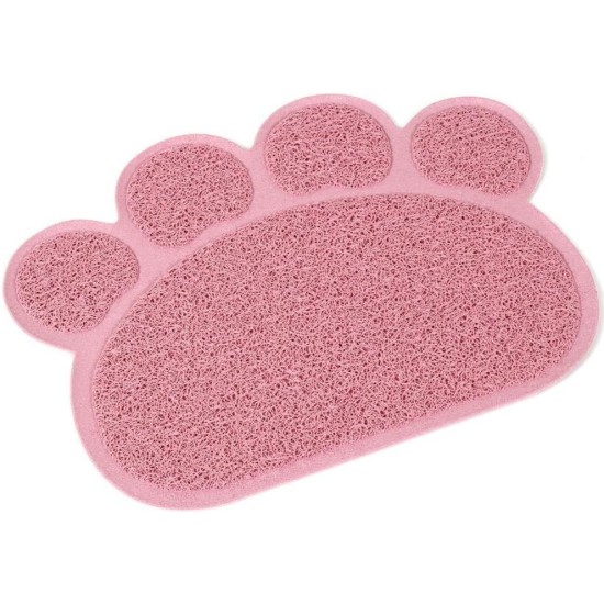 KINGCOO Dog Mat Pad, Cat Litter Tray Mattress, Pet Place Mat, Table Mat for Dogs and Cats, 30 x 40 cm, Small Elastic PVC Paw Design (Grey) KINGCOO Dog Mat Pad, Cat Litter Tray Mattress, Pet Place Mat, Table Mat for Dogs and Cats, 30 x 40 cm, Small Elastic PVC Paw Design (Grey)