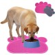 KINGCOO Dog Mat Pad, Cat Litter Tray Mattress, Pet Place Mat, Table Mat for Dogs and Cats, 30 x 40 cm, Small Elastic PVC Paw Design (Grey) KINGCOO Dog Mat Pad, Cat Litter Tray Mattress, Pet Place Mat, Table Mat for Dogs and Cats, 30 x 40 cm, Small Elastic PVC Paw Design (Grey)