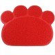 KINGCOO Dog Mat Pad, Cat Litter Tray Mattress, Pet Place Mat, Table Mat for Dogs and Cats, 30 x 40 cm, Small Elastic PVC Paw Design (Red) KINGCOO Dog Mat Pad, Cat Litter Tray Mattress, Pet Place Mat, Table Mat for Dogs and Cats, 30 x 40 cm, Small Elastic PVC Paw Design (Red)