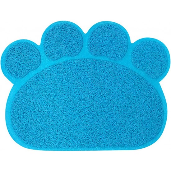 KINGCOO Dog Mat Pad, Cat Litter Tray Mattress, Pet Place Mat, Table Mat for Dogs and Cats, 30 x 40 cm, Small Elastic PVC Paw Design (Red) KINGCOO Dog Mat Pad, Cat Litter Tray Mattress, Pet Place Mat, Table Mat for Dogs and Cats, 30 x 40 cm, Small Elastic PVC Paw Design (Red)