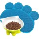 KINGCOO Dog Mat Pad, Cat Litter Tray Mattress, Pet Place Mat, Table Mat for Dogs and Cats, 30 x 40 cm, Small Elastic PVC Paw Design (Red) KINGCOO Dog Mat Pad, Cat Litter Tray Mattress, Pet Place Mat, Table Mat for Dogs and Cats, 30 x 40 cm, Small Elastic PVC Paw Design (Red)